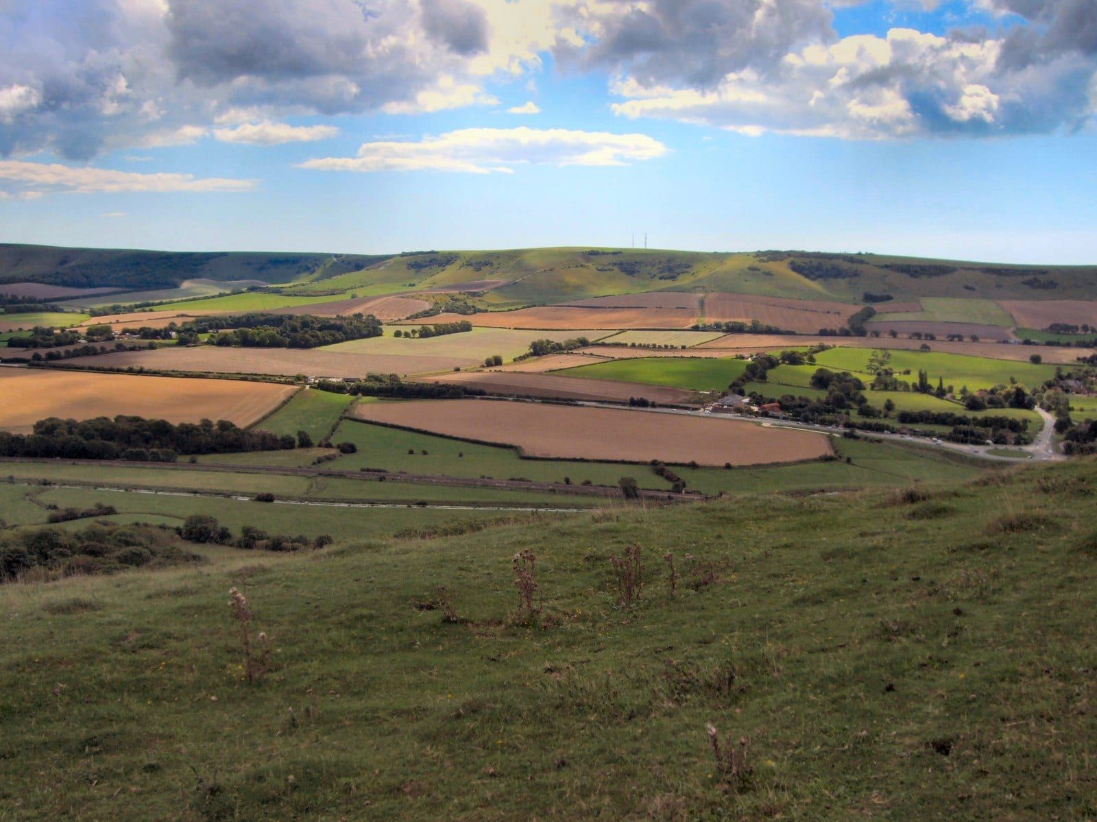 The view from Mount Caburn across the Ouse valley
