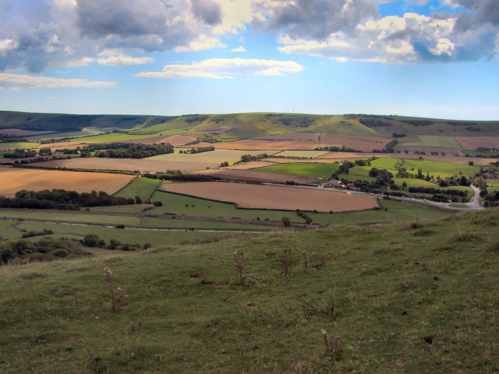 The view from Mount Caburn across the Ouse valley