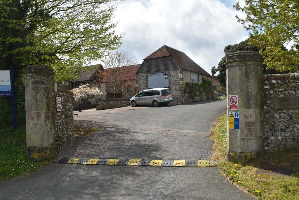 The gateway to Northease Manor at Rodmell