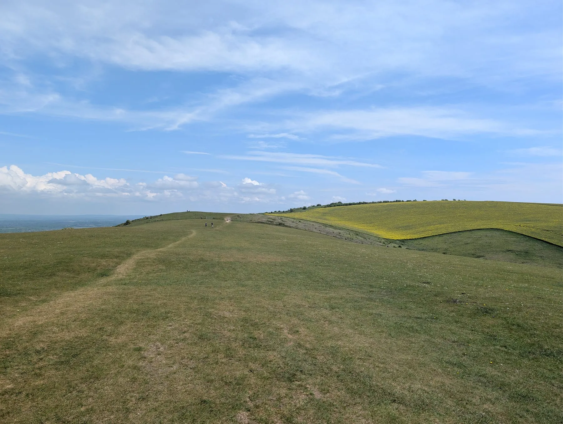 The South Downs Way on the ridge above East Chiltington